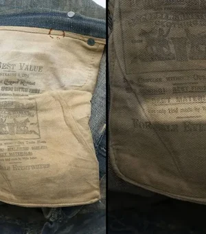 Calça Levi's do século 19 com slogan racista é vendida em leilão por quase R$ 500 mil