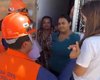 Moradores devem sair de suas casas devido risco de deslizamento de barreira, diz Defesa Civil