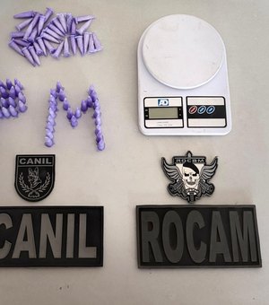 PM apreende drogas e cumpre mandado de prisão em ocorrências no interior de Alagoas