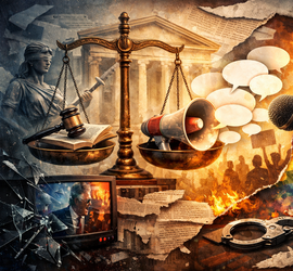 Opinião Não é Escudo: Justiça e Responsabilidade no Espaço Público.