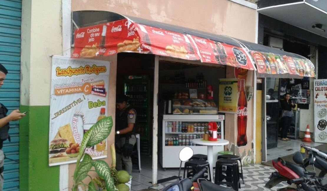 Lanchonete é assaltada na manhã desta sexta-feira em Arapiraca