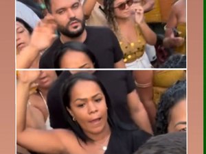 Casal é flagrado furtando celular de foliã durante show de Bell Marques, em Maceió
