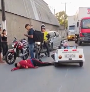 Entregador fica ferido após acidente no Distrito Industrial, em Maceió