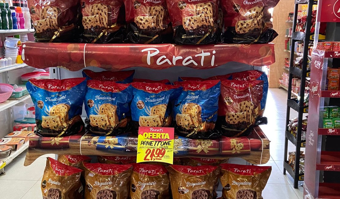 Consumidor já encontra panetones nos supermercados de Maragogi