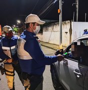 Polícia prende cinco pessoas por embriaguez ao volante em Palmeira dos Índios
