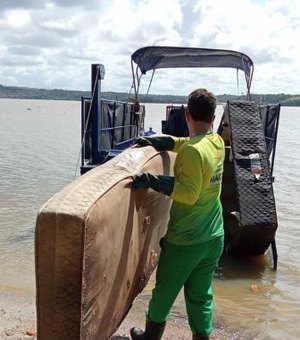 Ecoboats retiraram mais de 60 toneladas de entulhos da Lagoa Mundaú, apenas no último mês