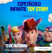 Partage Arapiraca Shopping celebra o Mês das Crianças com espetáculo gratuito de Toy Story