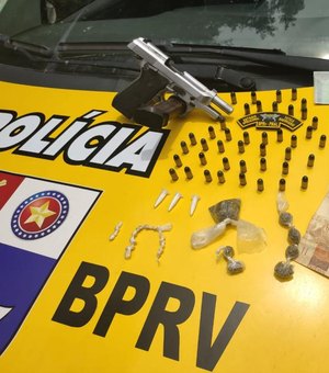 Gangue de assaltantes de Porto Calvo é presa com drogas na AL 465