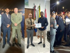 Terceira homenagem em um ano: jornalista recebe Medalha Zumbi dos Palmares da PM de Alagoas