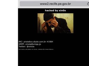 Site da Prefeitura do Recife é invadido por hacker