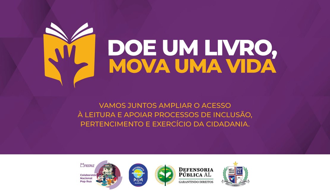 MP lança campanha de incentivo à leitura e convida a sociedade a doar livros