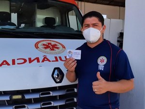 Profissionais do Samu Arapiraca recebem segunda dose da vacina