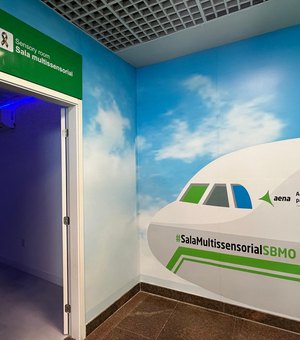 Aeroporto Zumbi dos Palmares ganha sala multissensorial para passageiros com TEA