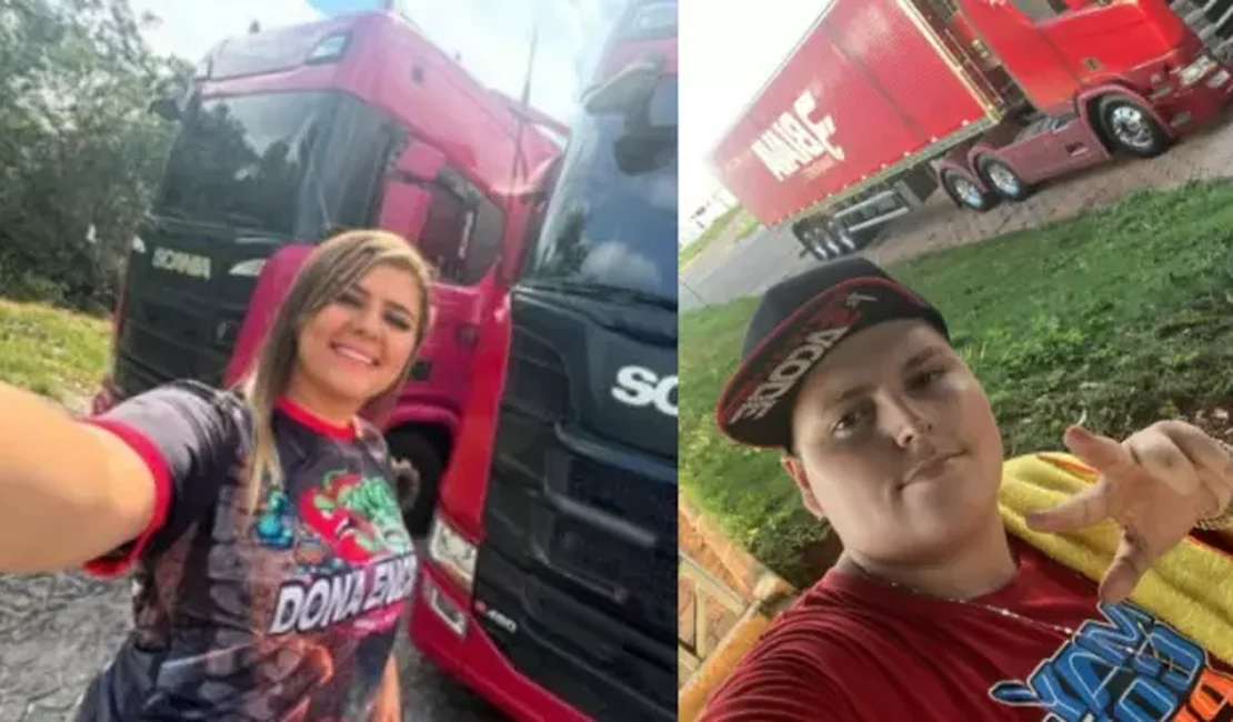 Tombamento de carreta em rodovia alagoana provoca morte de casal do Paraná