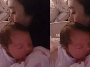 Tatá Werneck e Rafa Vitti celebram 1º mês da filha