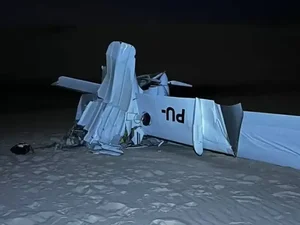 Avião de pequeno porte cai nos Lençóis Maranhenses e deixa dois mortos