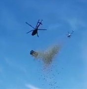 Influencer tcheco joga R$ 5 mi de helicóptero e faz 'chover dinheiro'