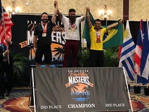 Bombeiro alagoano conquista 3º lugar no Pan Americano Master de Levantamento de Peso Olímpico 2019  