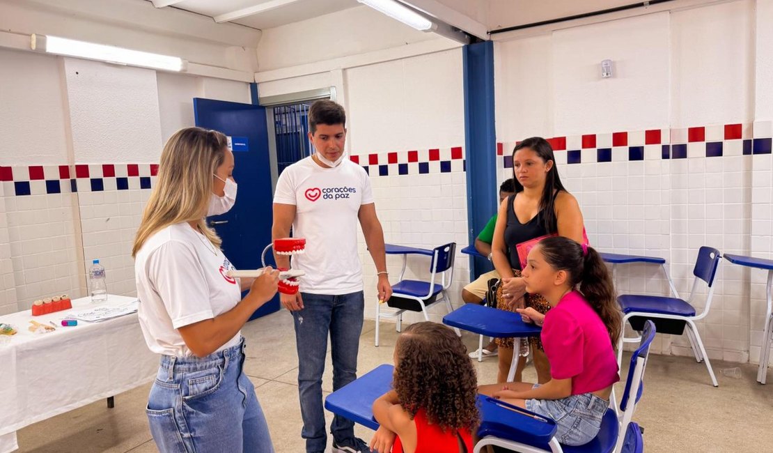 Corações da Paz nas Escolas retoma atividades com atendimentos no Vergel e Benedito Bentes
