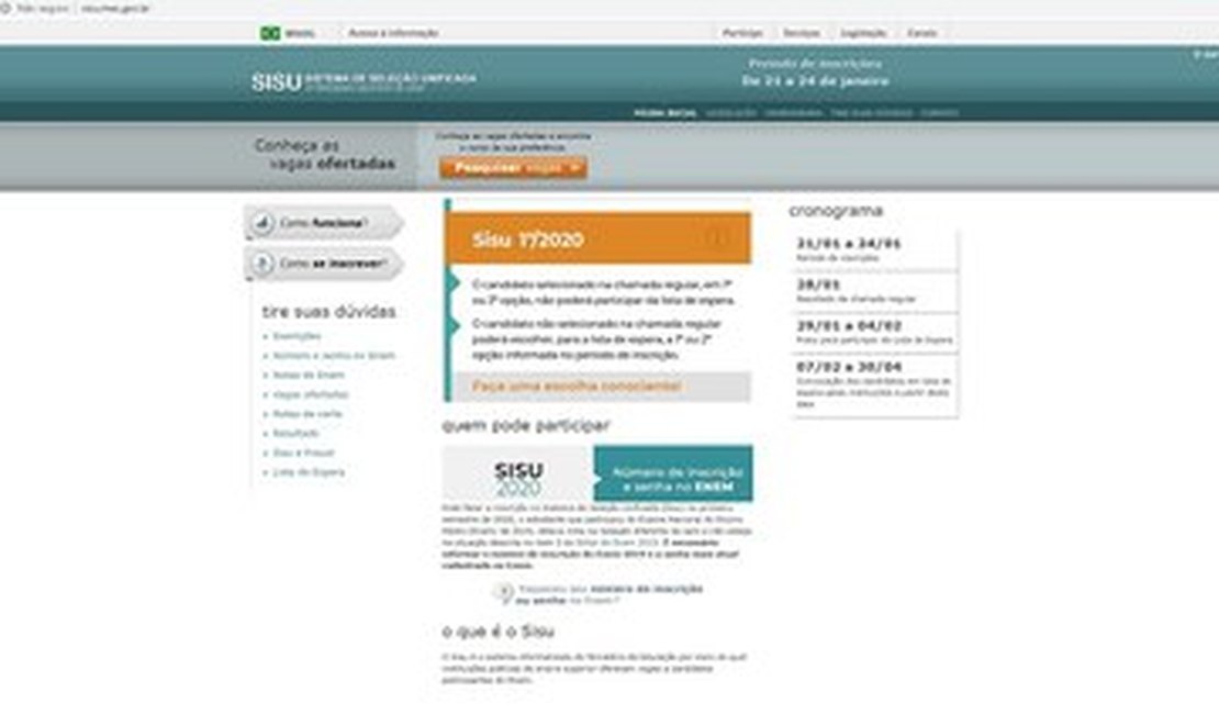 Ufal oferta mais de 5.373 vagas no Sisu 2020