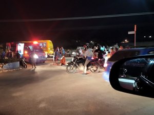 Colisão entre motos deixa feridos em Maragogi