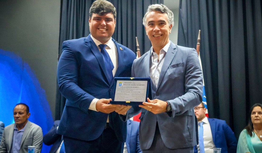 Rafael Brito recebe título de Cidadão Honorário de Marechal Deodoro