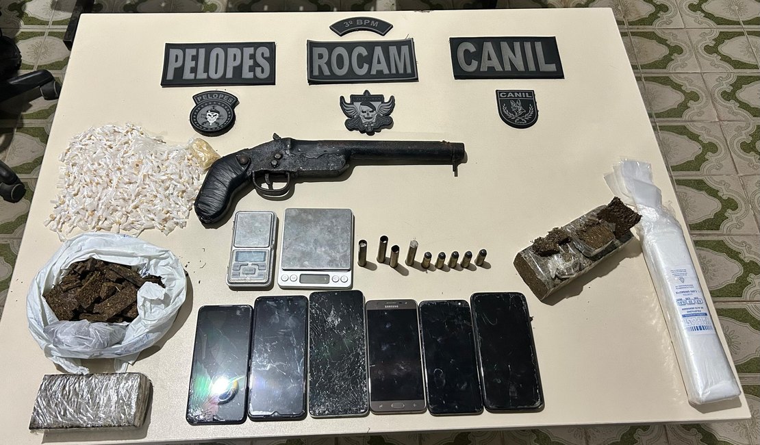 Homem é preso por tráfico de drogas e posse ilegal de arma de fogo em Arapiraca