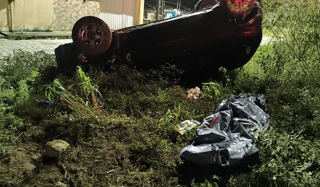 Acidente com condutor sem habilitação deixa um morto e quatro feridos em Arapiraca