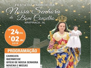 Celebrações religiosas e eventos sociais e culturais inovam festa da padroeira de Arapiraca