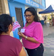 ‘Blitz Rosa’ leva conscientização sobre autocuidado às mulheres em Palmeira