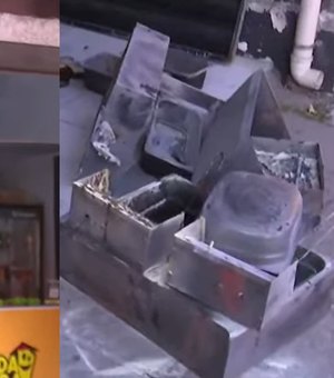 Incêndio em fritadeira de pastelaria mobiliza bombeiros na Jatiúca, em Maceió