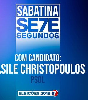 Basile Christopoulus, do PSOL, é sabatinado pelo 7Segundos; confira