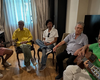 Caetano, Chico, Djavan e Gil cantam juntos antes de ato musical no RJ; veja