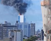 Incêndio atinge cobertura de prédio empresarial no Pina, Zona Sul do Recife