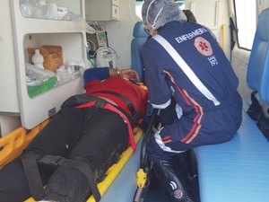 Homem sofre tentativa de homicídio em rodovia na cidade de Arapiraca 