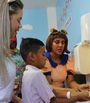 Campanha ensina as crianças importância da lavagem das mãos no HE do Agreste