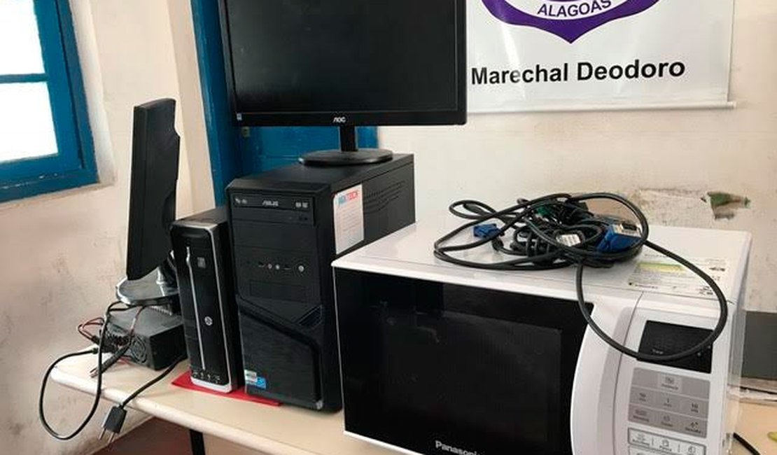 Polícia age rápido e recupera eletrônicos furtados de posto de saúde