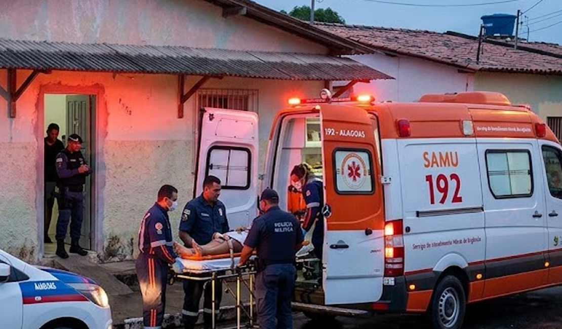 Mulher é internada após ser brutalmente espancada pelo marido em Maceió