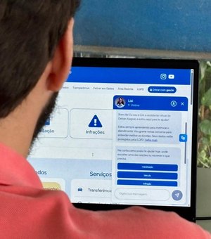 Com assistente virtual, Detran Alagoas inova e se aproxima do cidadão com atendimento on-line