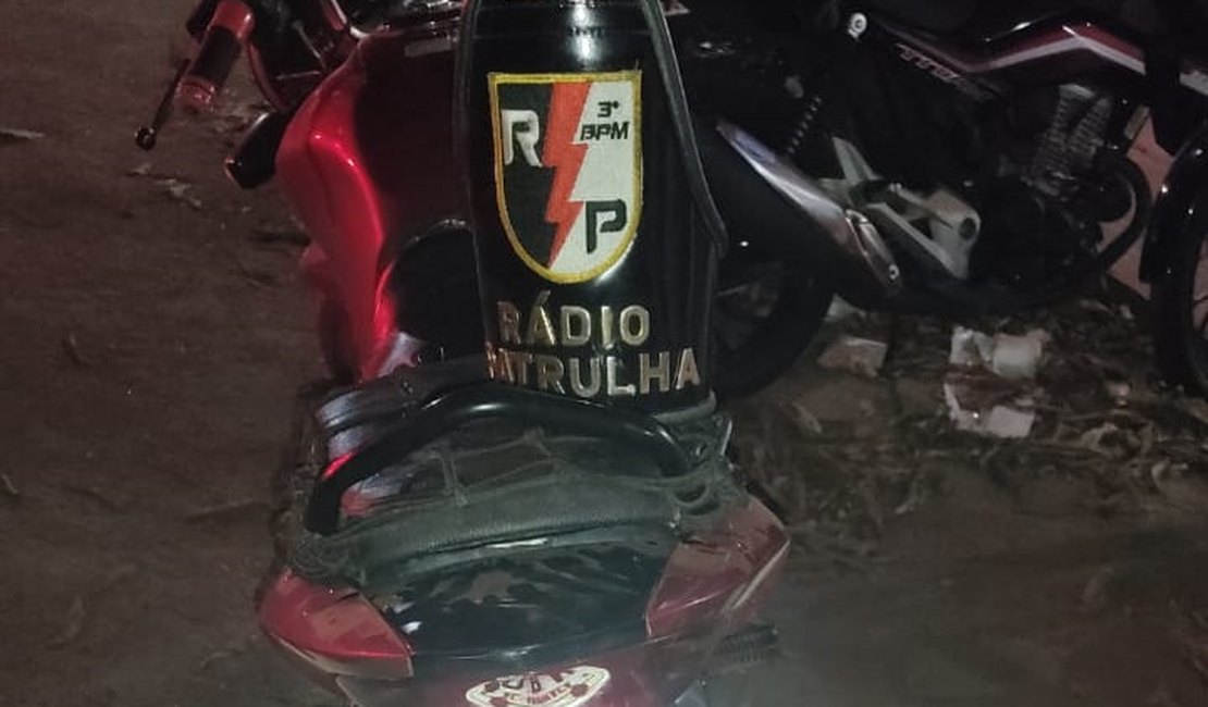 PM recupera Motocicleta roubada na noite de Sábado de Aleluia
