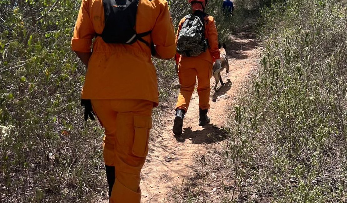 Bombeiros continuam buscas por homem desaparecido há seis dias em Santana do Ipanema