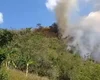 Incêndio atinge vegetação na Aldeia Cafurna de Baixo, em Palmeira dos Índios