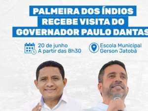 Prefeitura de Palmeira e Governo do Estado confirmam agenda de trabalho nesta segunda (20)