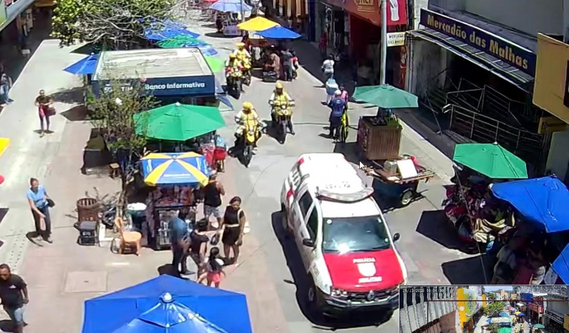 [Vídeo] Reconhecimento facial identifica acusado de homicídio e porte ilegal no Centro