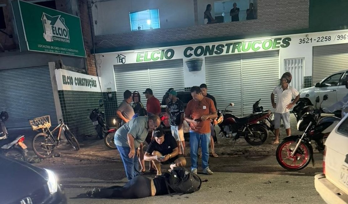 Ciclista morre após ser atingida por carro e ser atropelada por caminhão em Arapiraca