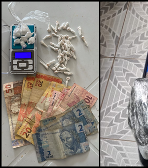PM apreende quase 10 quilos de drogas durante ações em Marechal e Barra de São Miguel