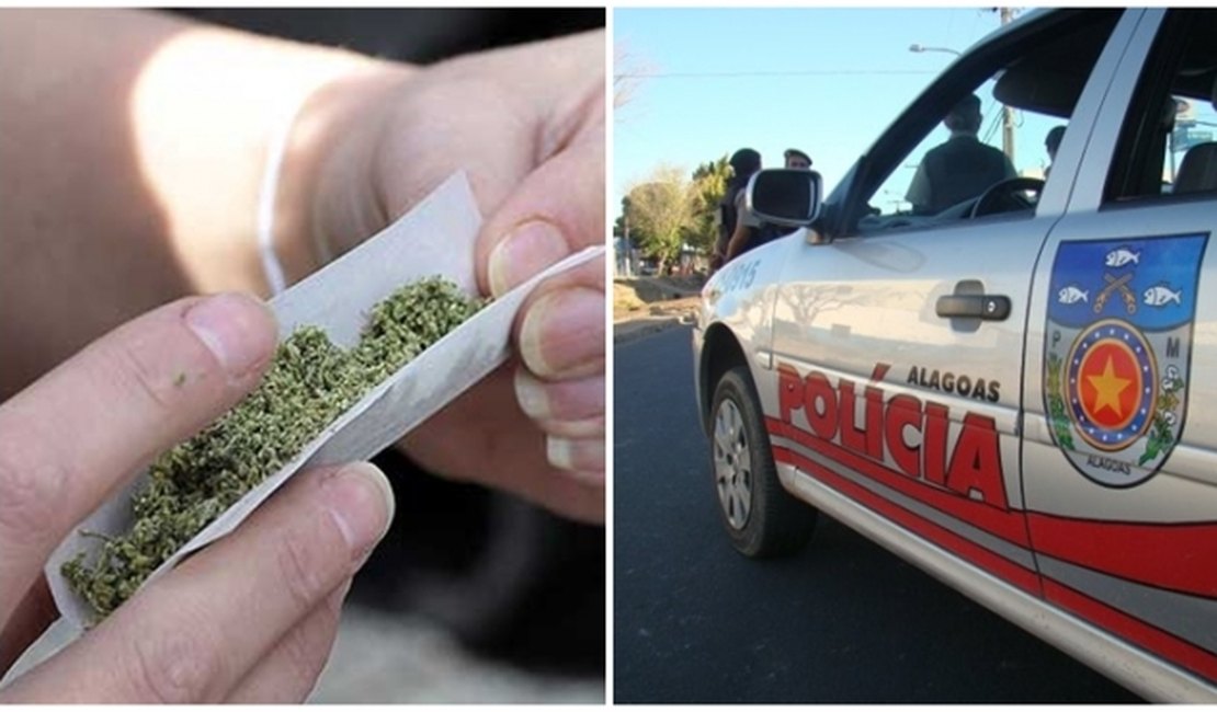 PM apreende 3,6 quilos de maconha com jovem e adolescente na Cidade Universitária