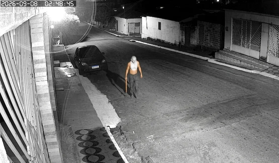 Câmeras flagram suspeito por estupro seguido de morte de homem em Igaci