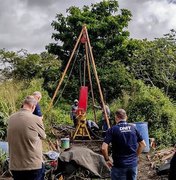 Engenharia do DNIT analisa o solo na área das fundações da ponte entre Penedo (AL) e Neópolis (SE)