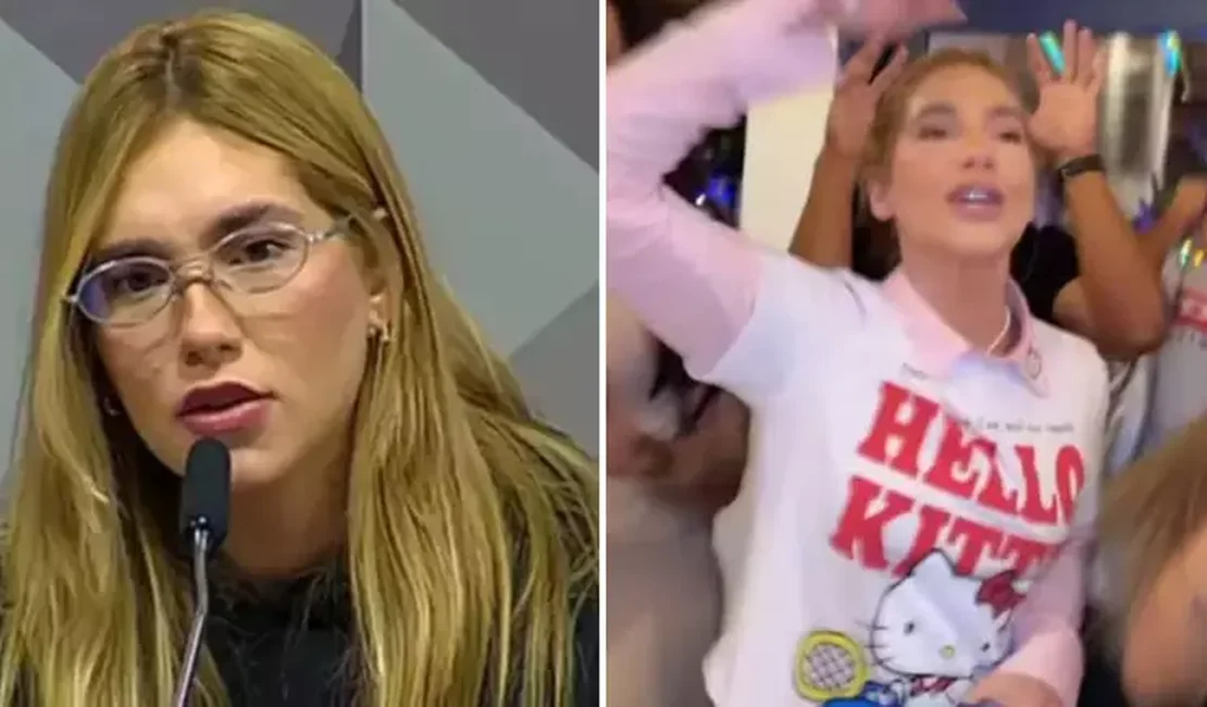 Em Alagoas, Virginia Fonseca canta 'música do tigrinho' após depor na CPI das Bets